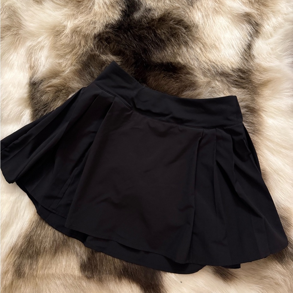 lululemon black tennis skirt
